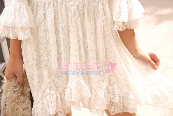 Double Ruffle Lace Dress